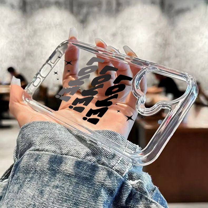 Case Clear Motif - Case Protect Camera For Iphone 16  - case bening untuk iphone 16 - TPU case lucu 