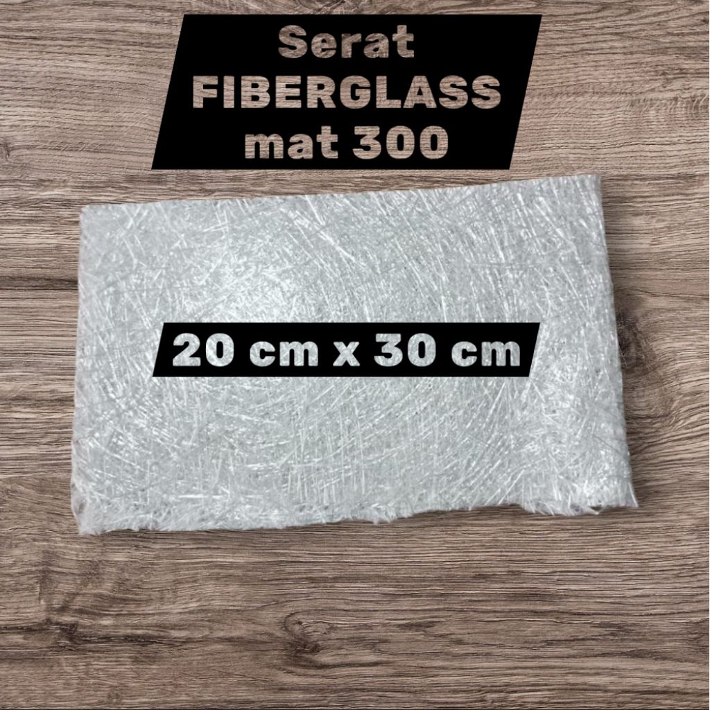 SERAT FIBERGLASS 20 X 30 CM PERLEMBAR