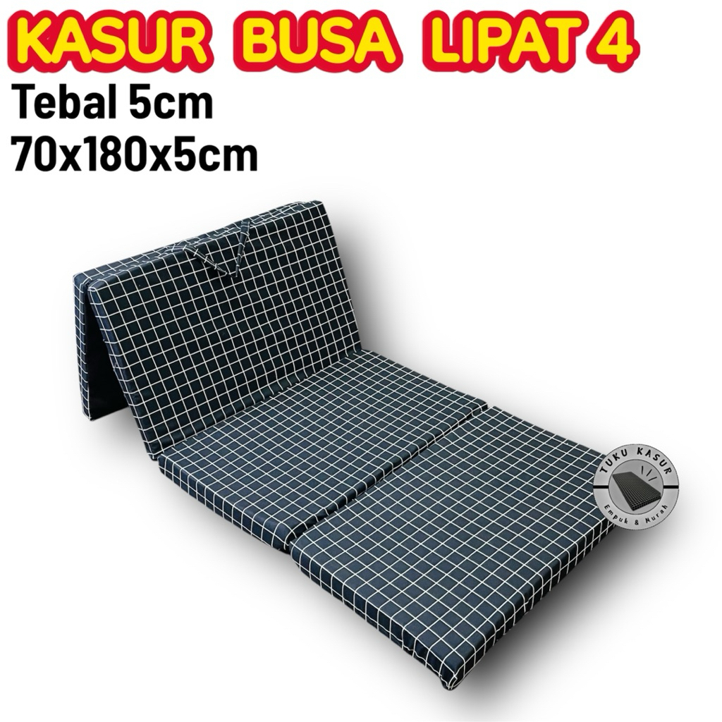 Tuku Kasur - PREMIUM KASUR BUSA LIPAT 4 TEBAL 5cm UK.70x180x5cm