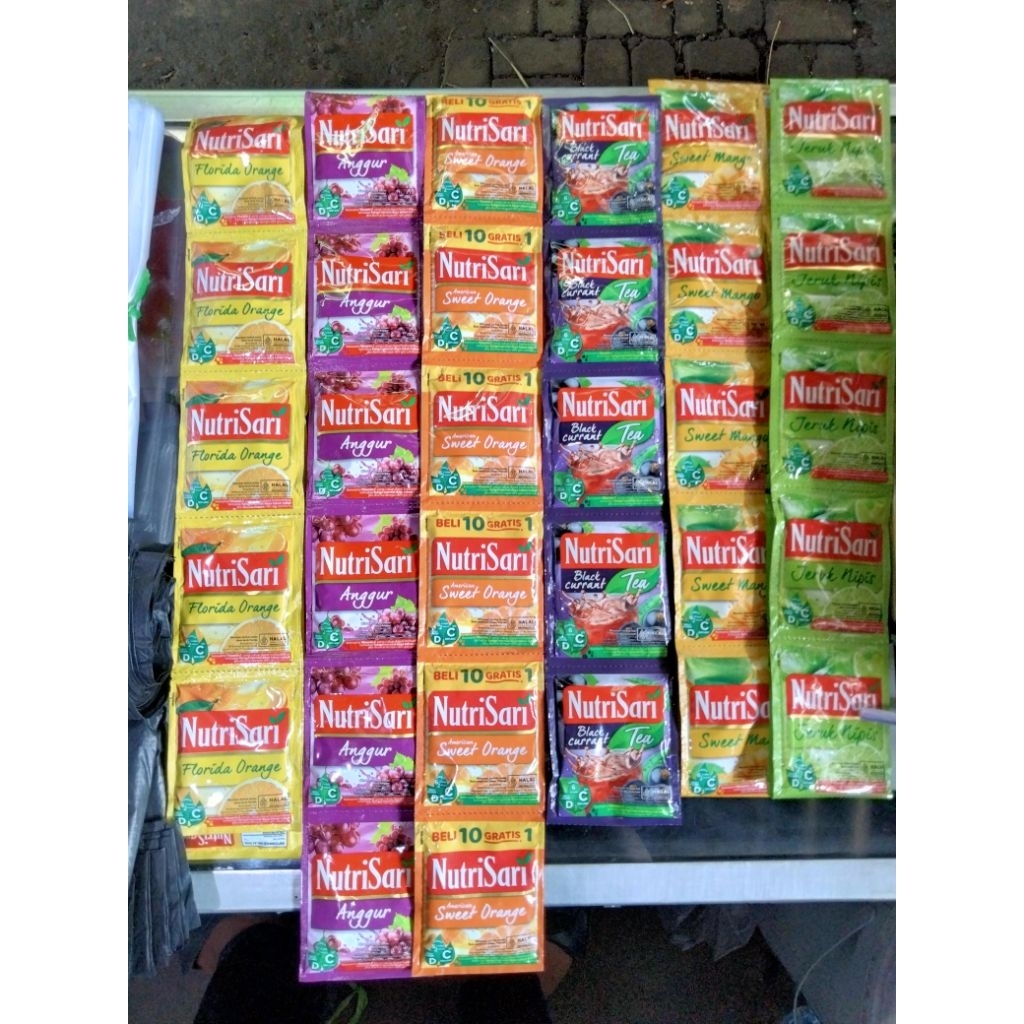 

NutriSari 14gr aneka rasa 1 renteng