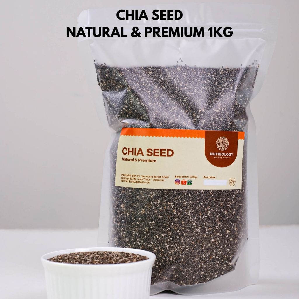 

Black Chia Seed 1KG Natural Premium Alami
