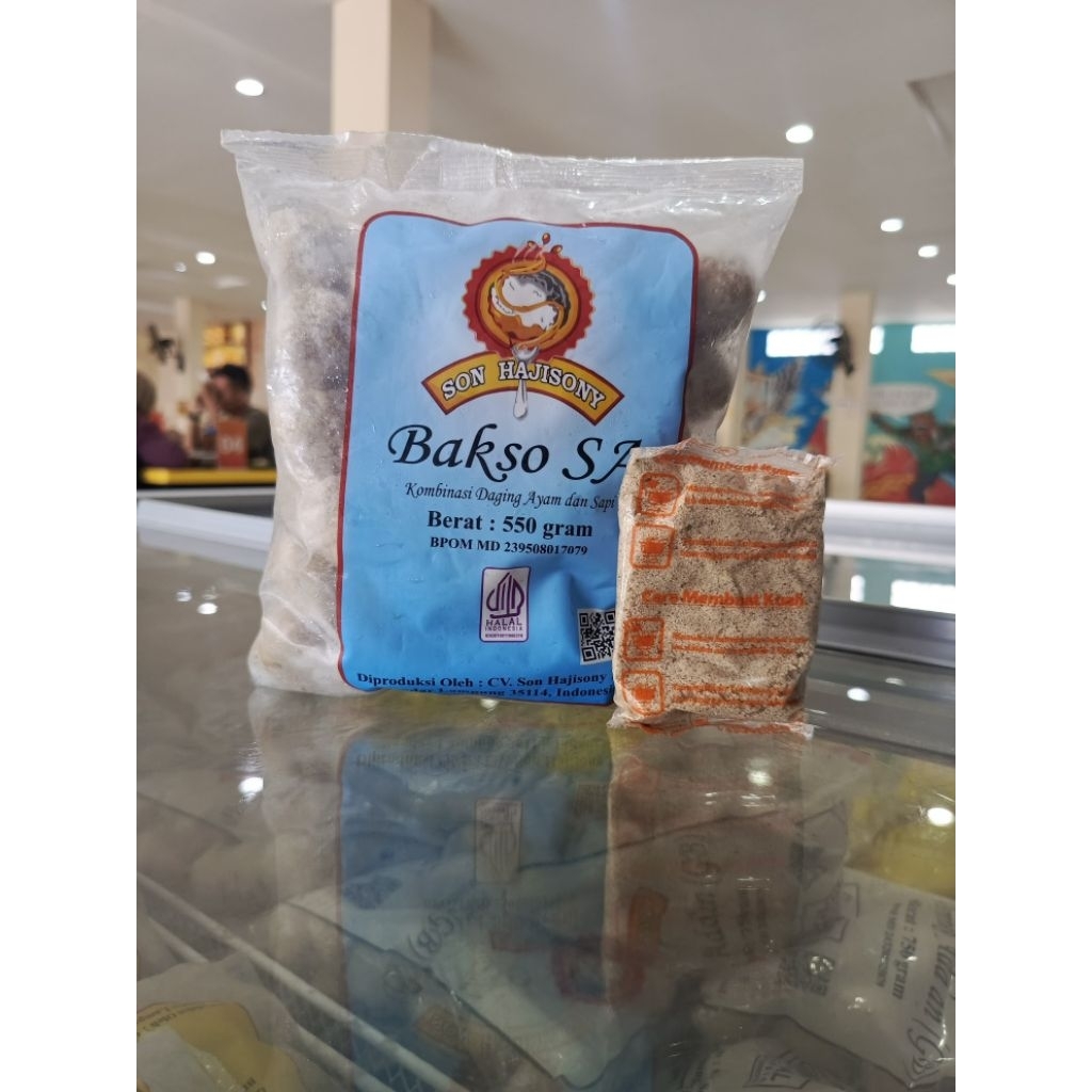 

Bakso SA (Sapi Ayam) Kecil 550gr isi kisaran 30 butir plus bumbu