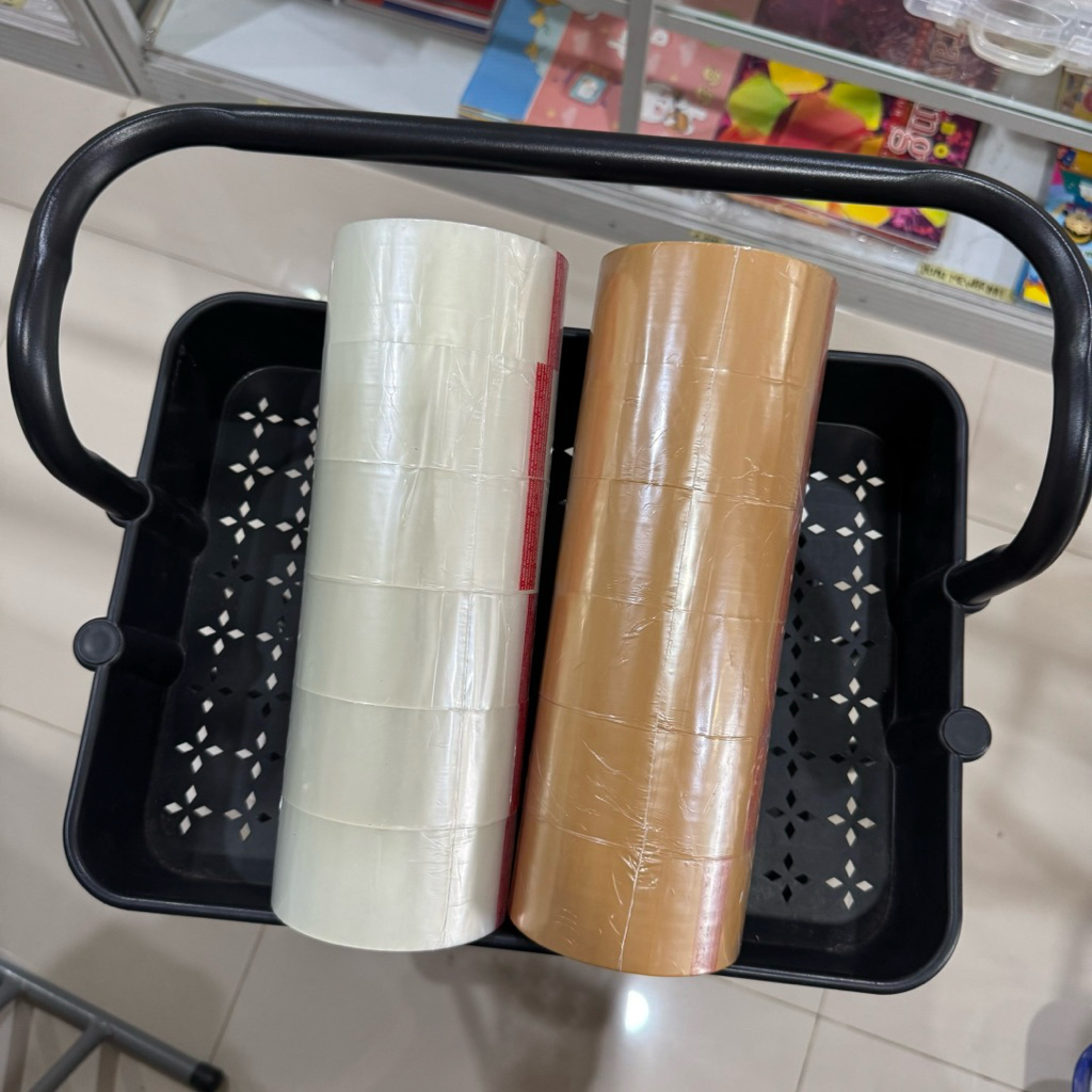 

[SLOP ISI 6] PREMIER TAPE Lakban Isolasi Bening / Cokelat OPP 2 inch (48mmx90yd) OPP Tape panjang 90 yard murah berkualitas