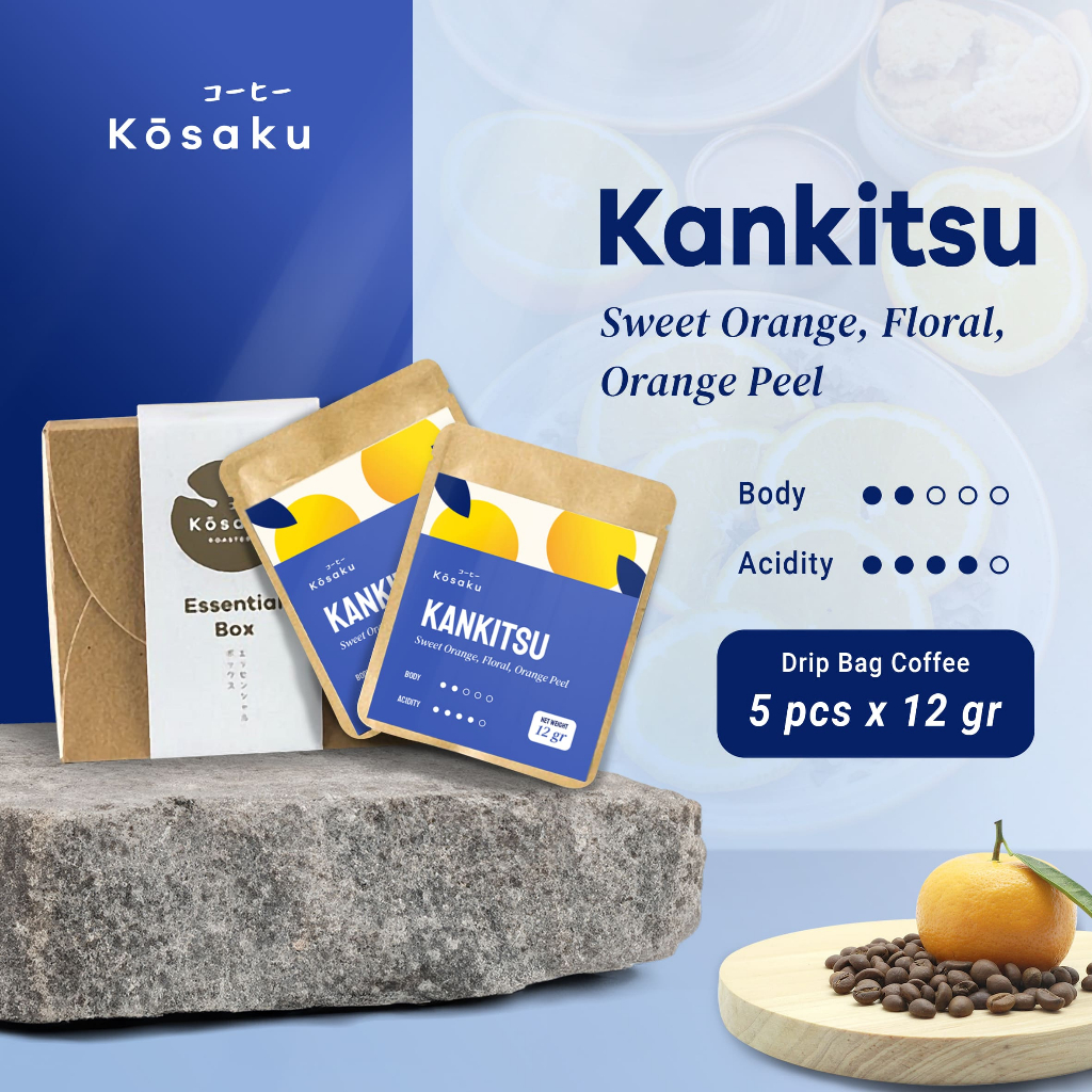 

Kosaku Kankitsu Drip Bag Coffee 5pcs - Kopi Drip Bag