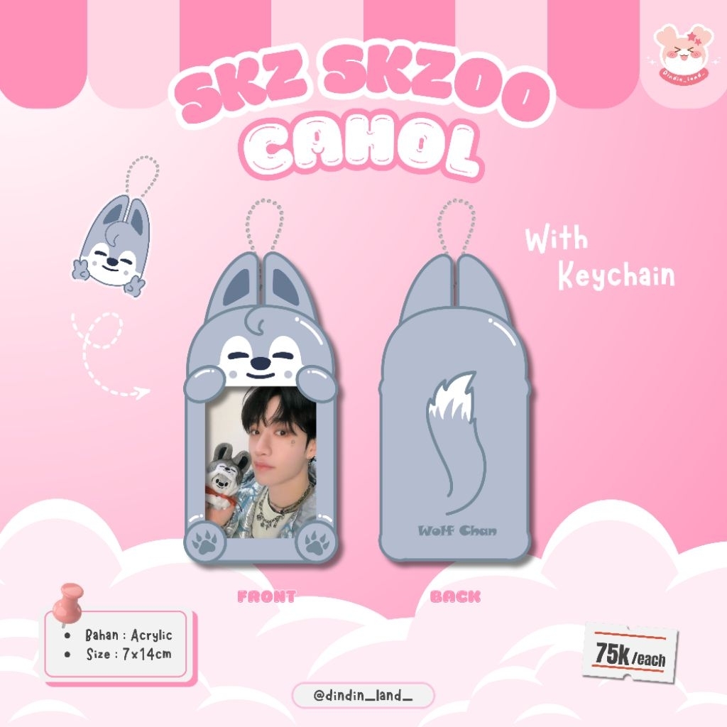 PHOTOCARAD HOLDER SKZOO l CARABINER SKZOO l STANDEE ACRYLIC SKZOO