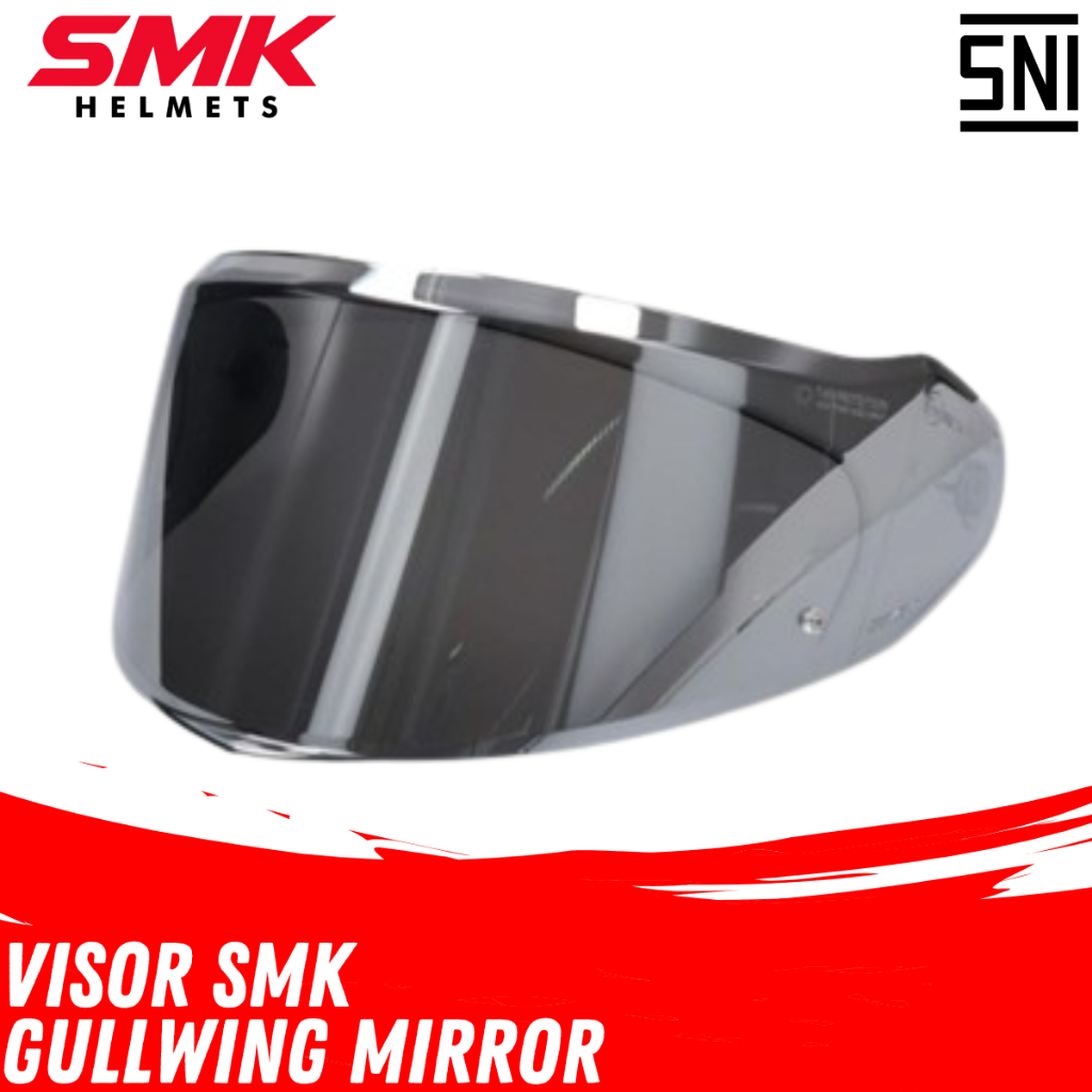 Visor SMK Gullwing Mirror Original Kaca Helm SMK Gullwing Sparepart Helm Motor