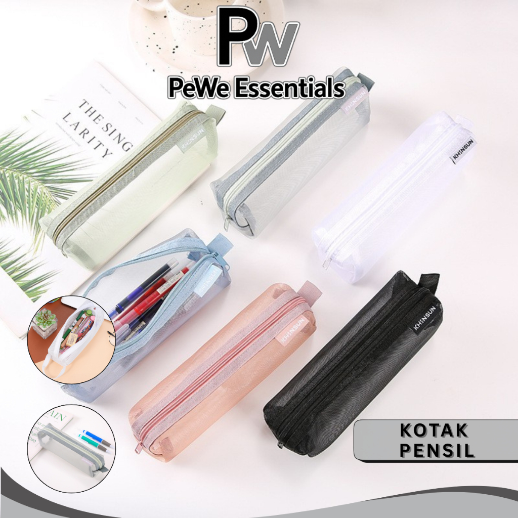 

PW - Tempat Pensil Transparan Minimalis – Serbaguna untuk Sekolah & Makeup