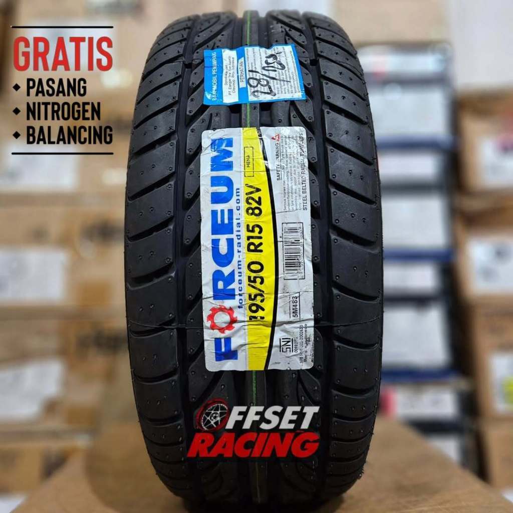 Ban 195 50 R15 FORCEUM HENA Ban Mobil Tubeless 195 50 Ring 15 Gratis Pasang