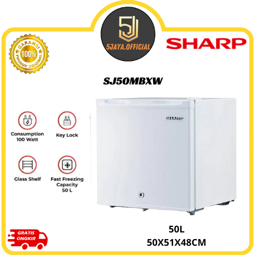 Kulkas Sharp Portable 50L - SJ50MBXW Kulkas Mini