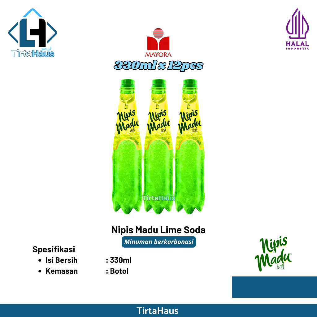 

Nipis Madu Minuman Segar Perpaduan Jeruk Nipis & Madu Kemasan 330ml x 12 Botol