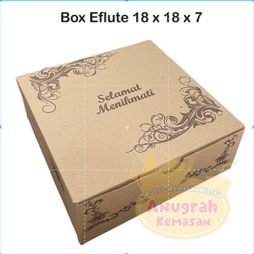 

PLUS MIKA - Kotak nasi MOTIF / Kardus nasi / box nasi R8 (18x18cm)