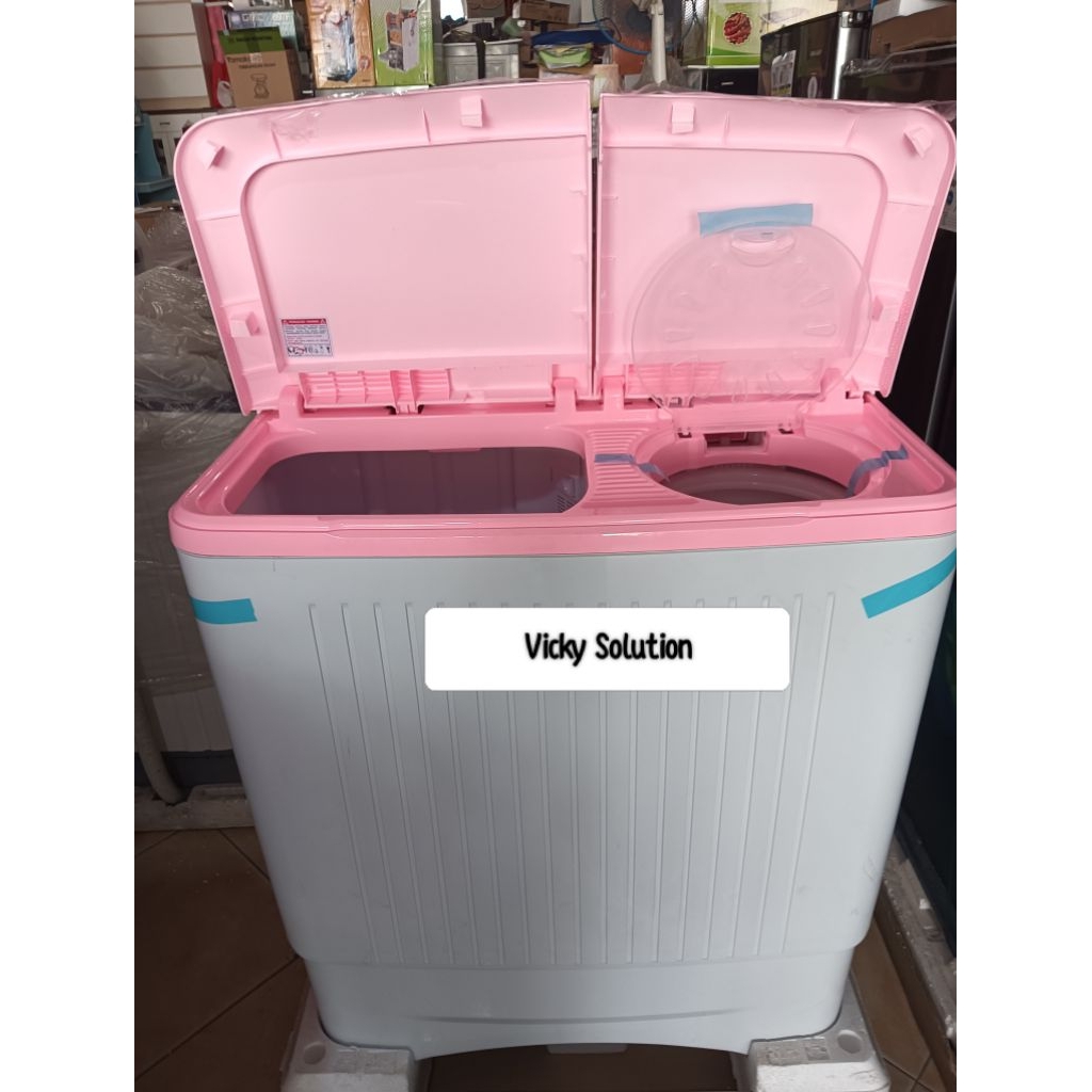 Mesin cuci 2 tabung 8kg polytron
