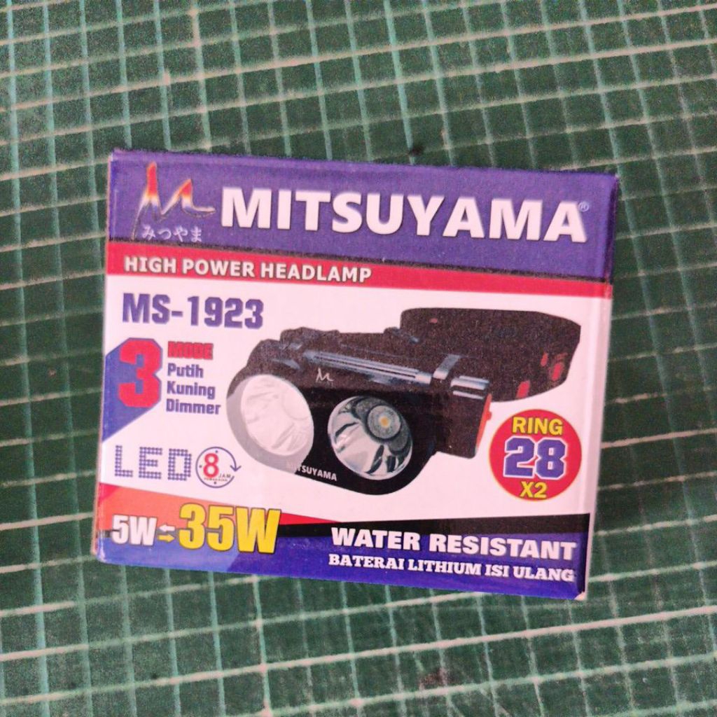 MS1923 Mitsuyama senter kepala Ring 28 dobel lens