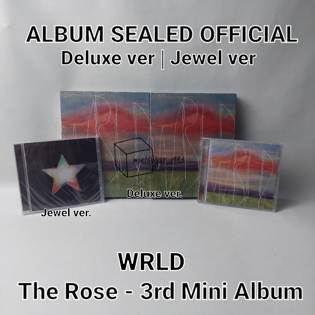 [ READY NEW OFFICIAL SEALED ] The Rose - 3rd Mini Album [ WRLD ] ( DELUXE ver | JEWEL Case ver ) ( V