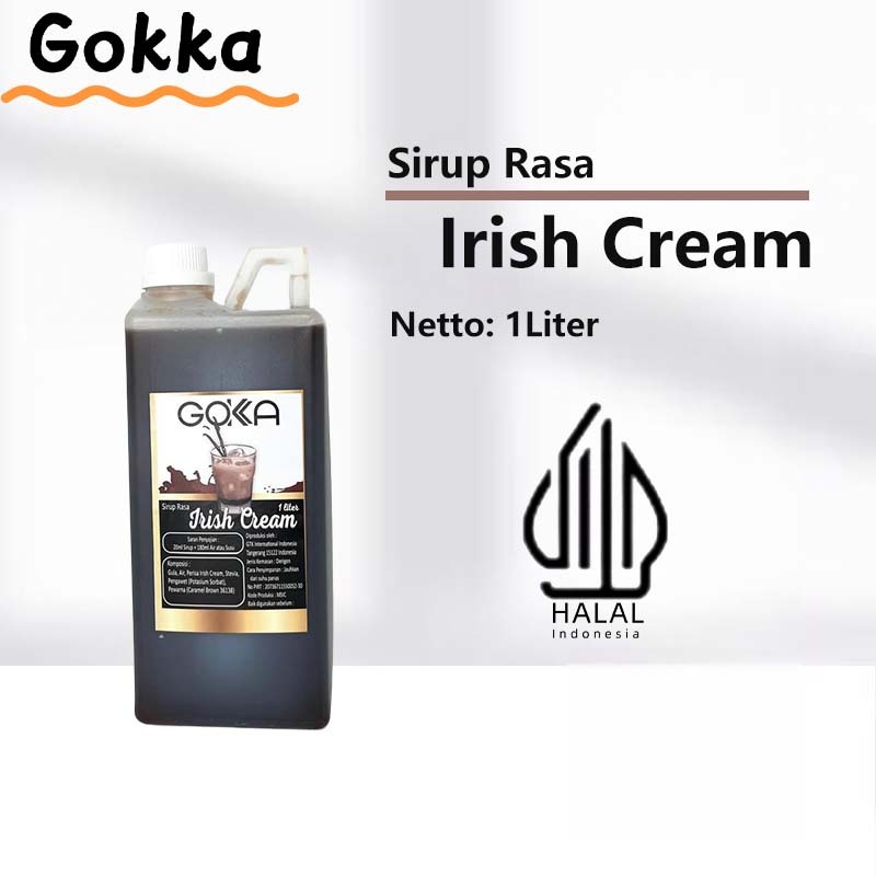 

Gokka Irish Cream Sirup Minuman 1L - Irish Cream Flavor Syrup / Sirup Irish Cream
