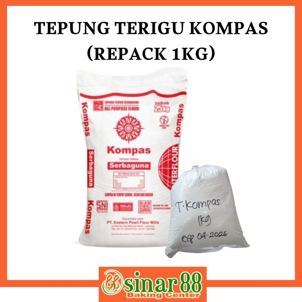 

TEPUNG TERIGU KOMPAS REPACK 1KG