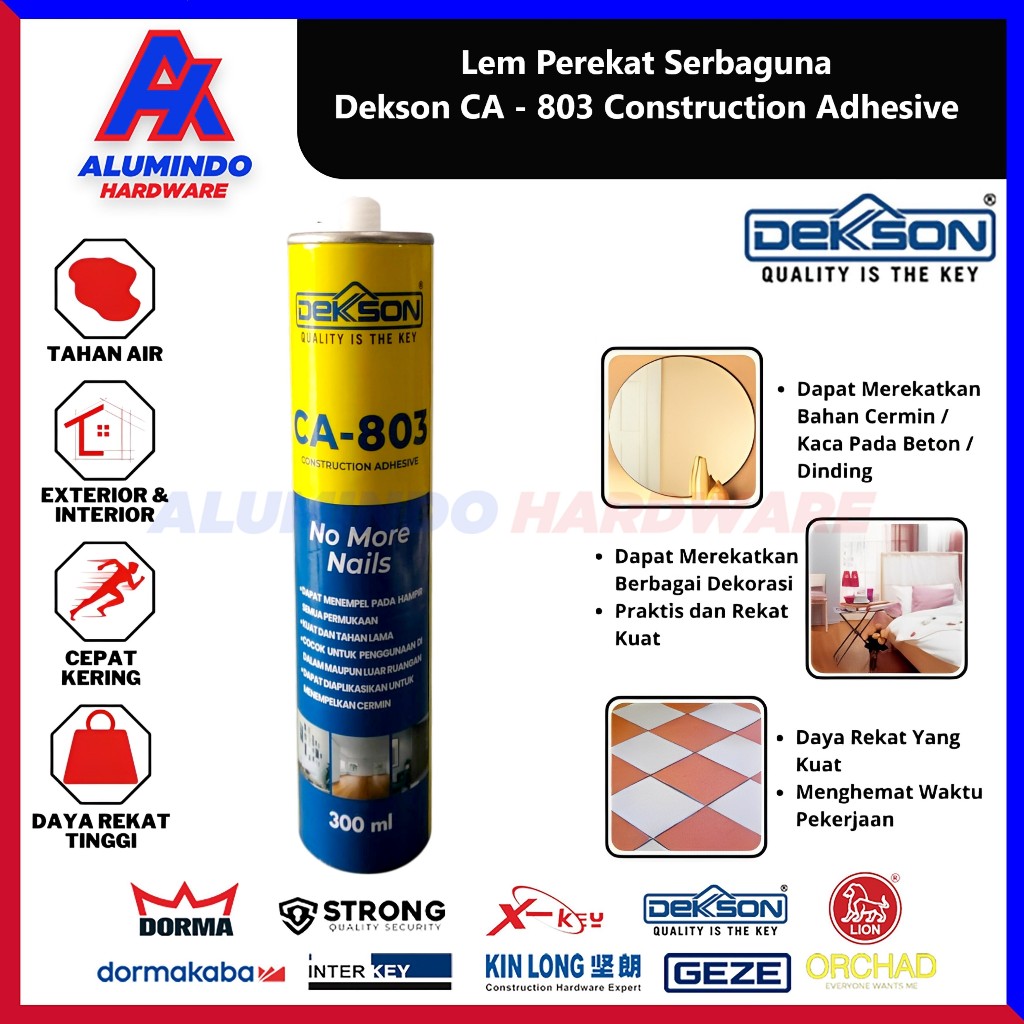 Lem Perekat Serbaguna Dekson CA - 803 Construction Adhesive