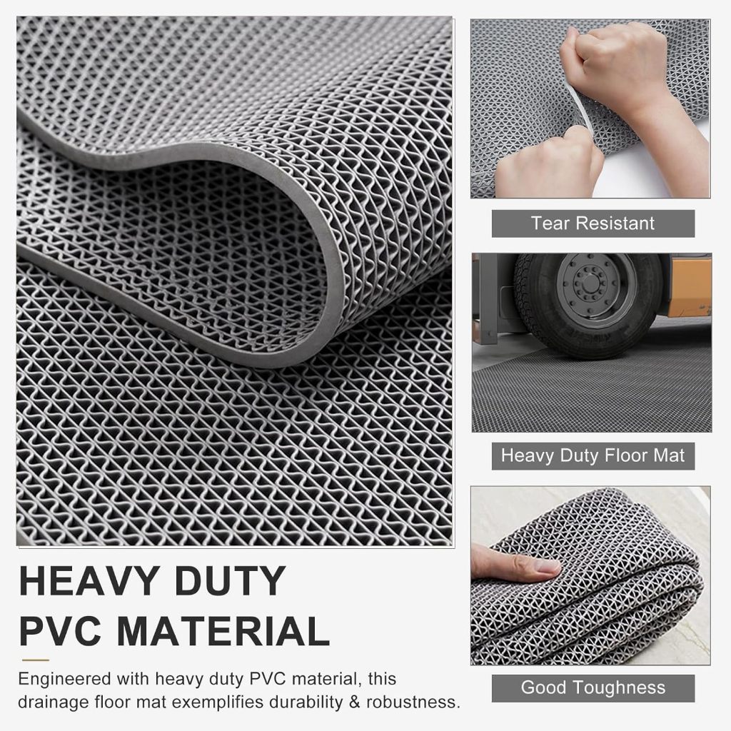 CodKeset Kamar Mandi Anti Slip Pvc Tebal 100X120Cm, Alas Kamar Mandi Jaring Anti Licin, Keset Lantai