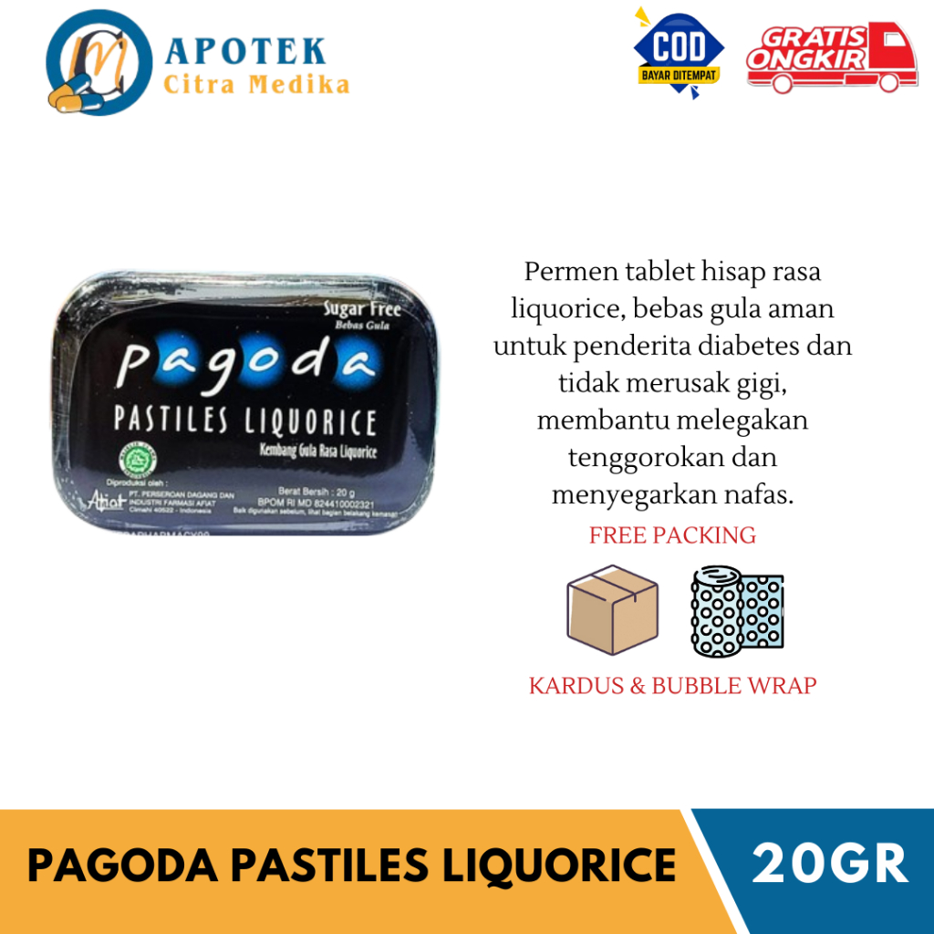 

Pagoda - Permen Pelega dan Penyegar Tenggorokan