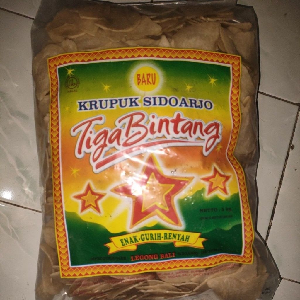 krupuk udang tiga bintang los