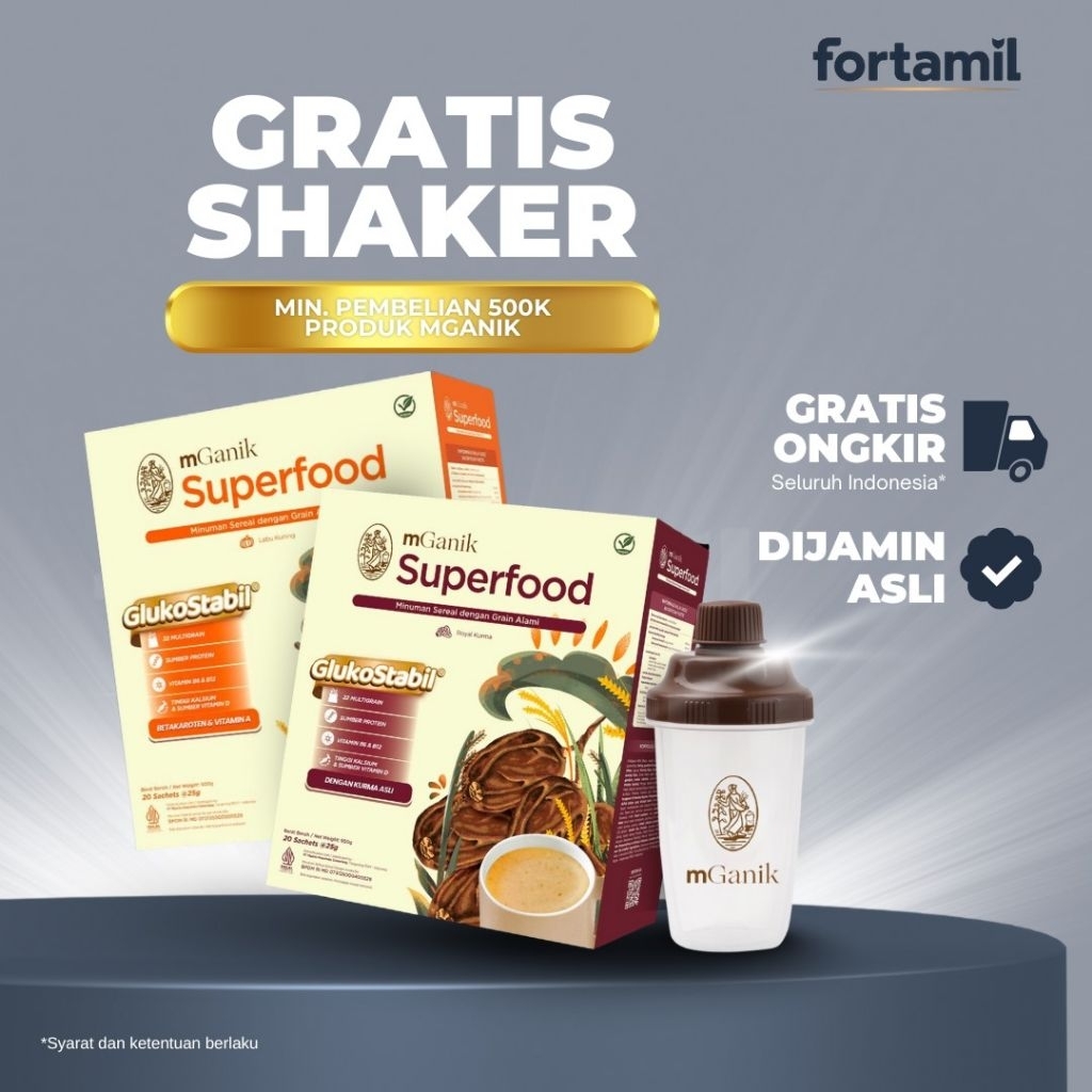 

m Ganik Multigrain Herbal Makanan Pengganti Diabetesi Alami