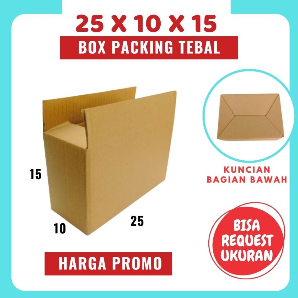 

Kardus 25x10x15 A0 Box Dus Packing Kotak Kemasan Karton Sparepart Diva Box