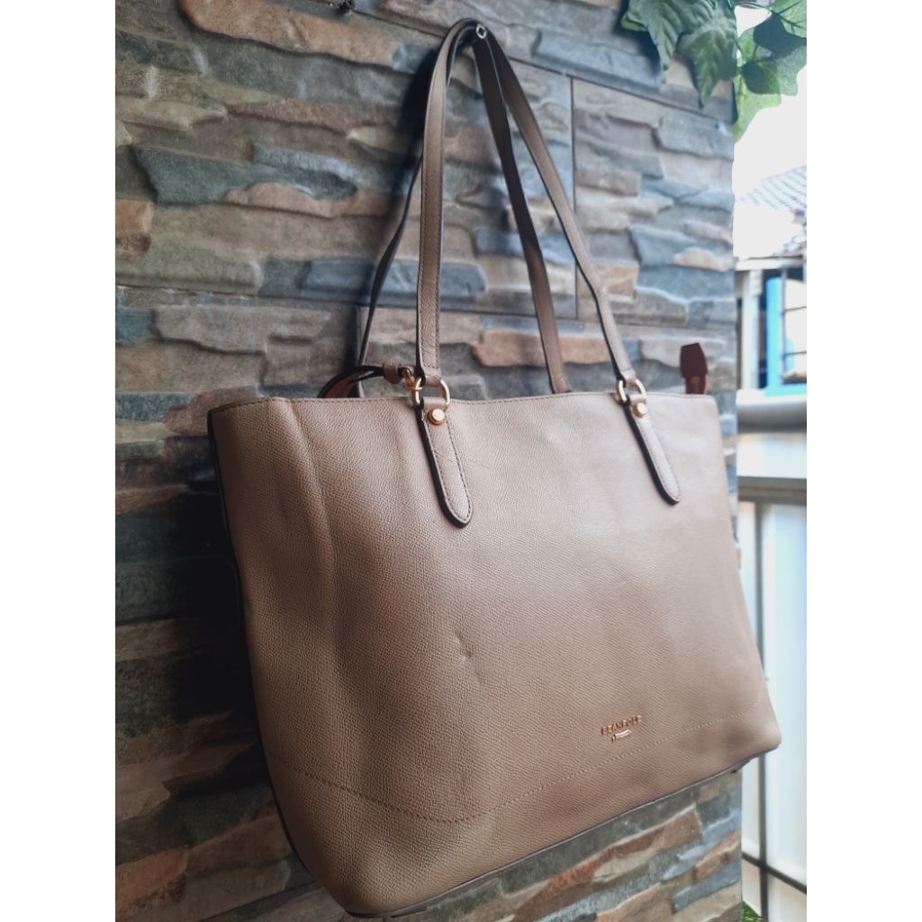 Tote Cokelat BEANPOLE - TAS PRELOVED BRANDED ORIGINAL