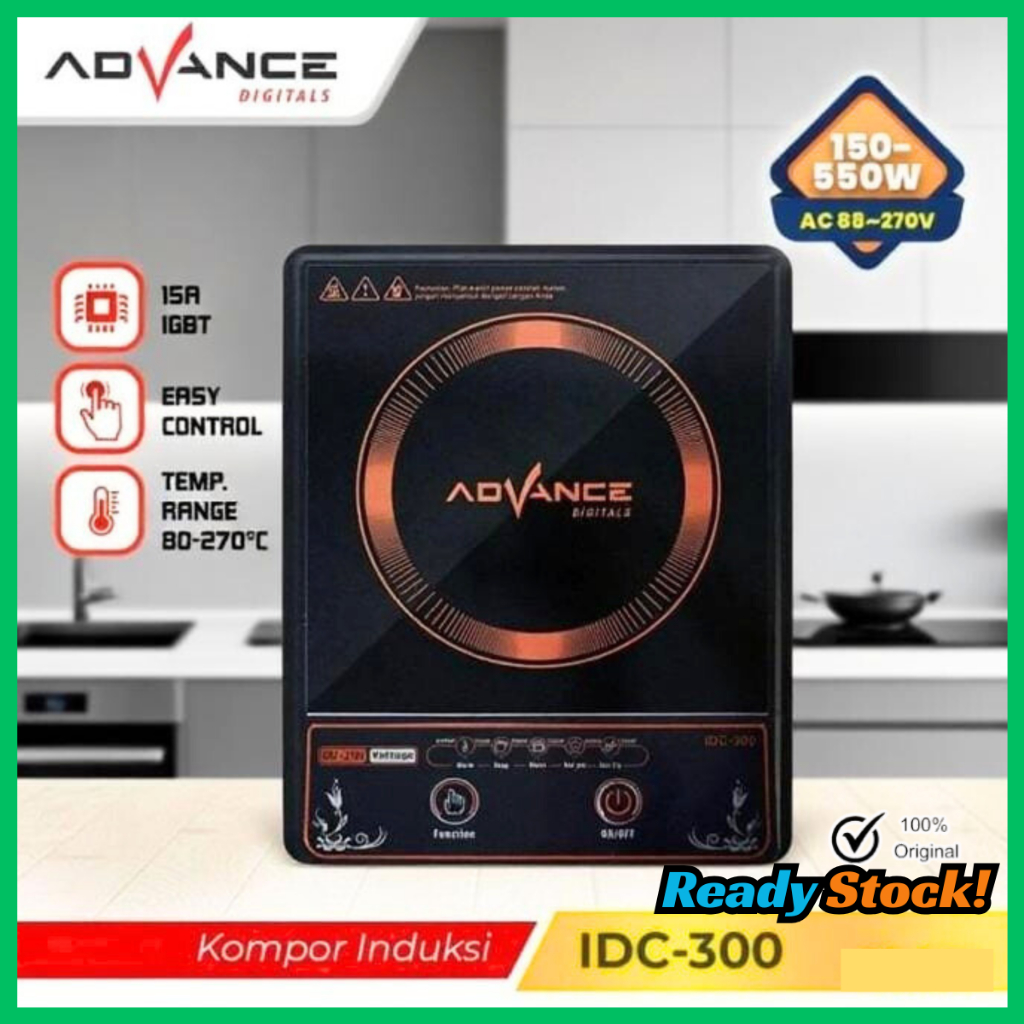 Advance Kompor Listrik Induksi IDC-300 Portable Low Watt Hemat Listrik