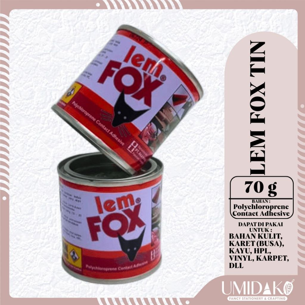 

[ UMIDAKO ] LEM FOX KUNING 70 GR / LEM KUNING FOX