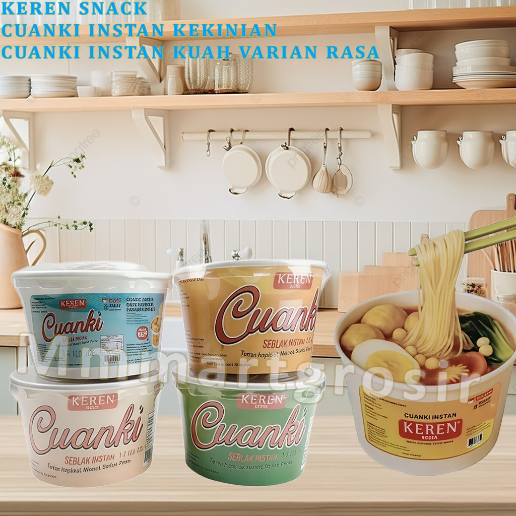 

Keren Snack / Cuanki Instan Kekinian / Cuanki Instan Kuah Varian Rasa / 80gr