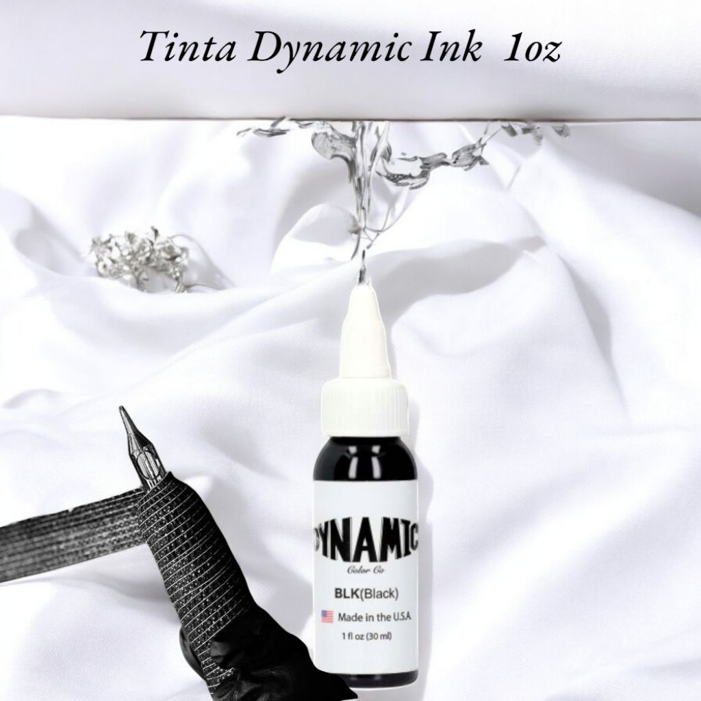 Dynamic Ink Black 1oz / 30ml Rebottle Original USA - Tinta Tato
