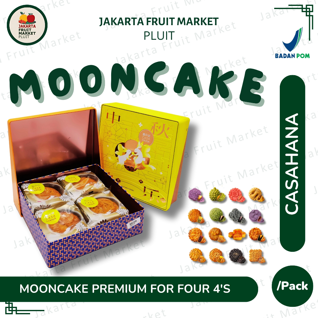 

Kue Bulan Casahana Mooncake Premium Love For Four ISI 4