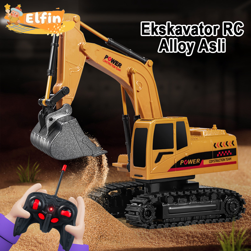 RC Excavator Crawler Mainan Mobil Truk 1:24 RekayasaPlastik Mobil  Boy Mainan Hadiah