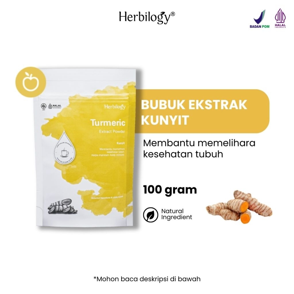 

Turmeric powder bubuk Kunyit 100gr Herbilogy