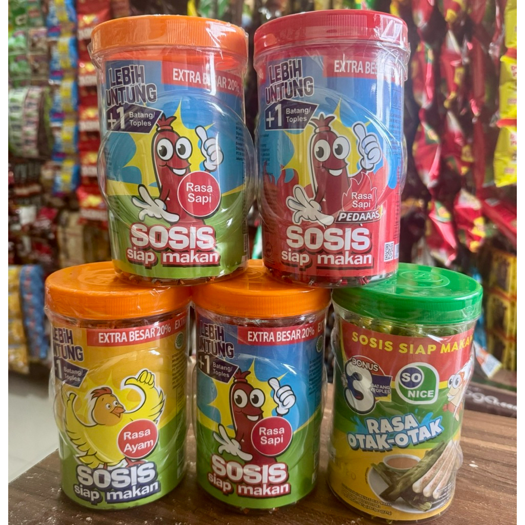 

Sosis So nice sapi / ayam / otak otak toples 500gr ECER per toples