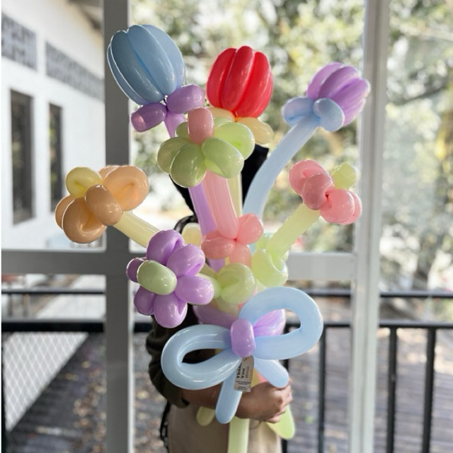 Bunga Balon Twist Balloon Flower Bouquet Estela Hadiah Gift