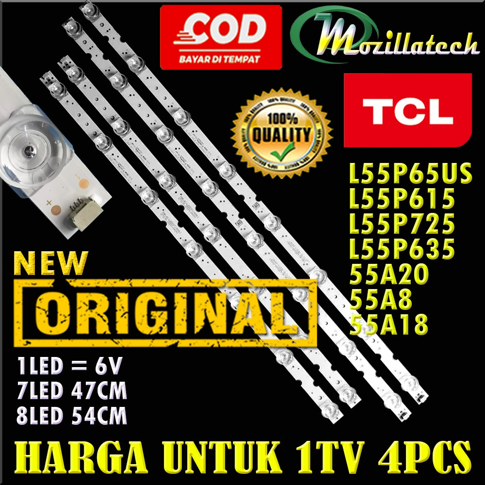 BACKLIGHT TV LED TCL 55 L55P65US L55P615 L55P725 L55P635 55A20 55A8 55A18 55P65US 55HR330M08A2 V2