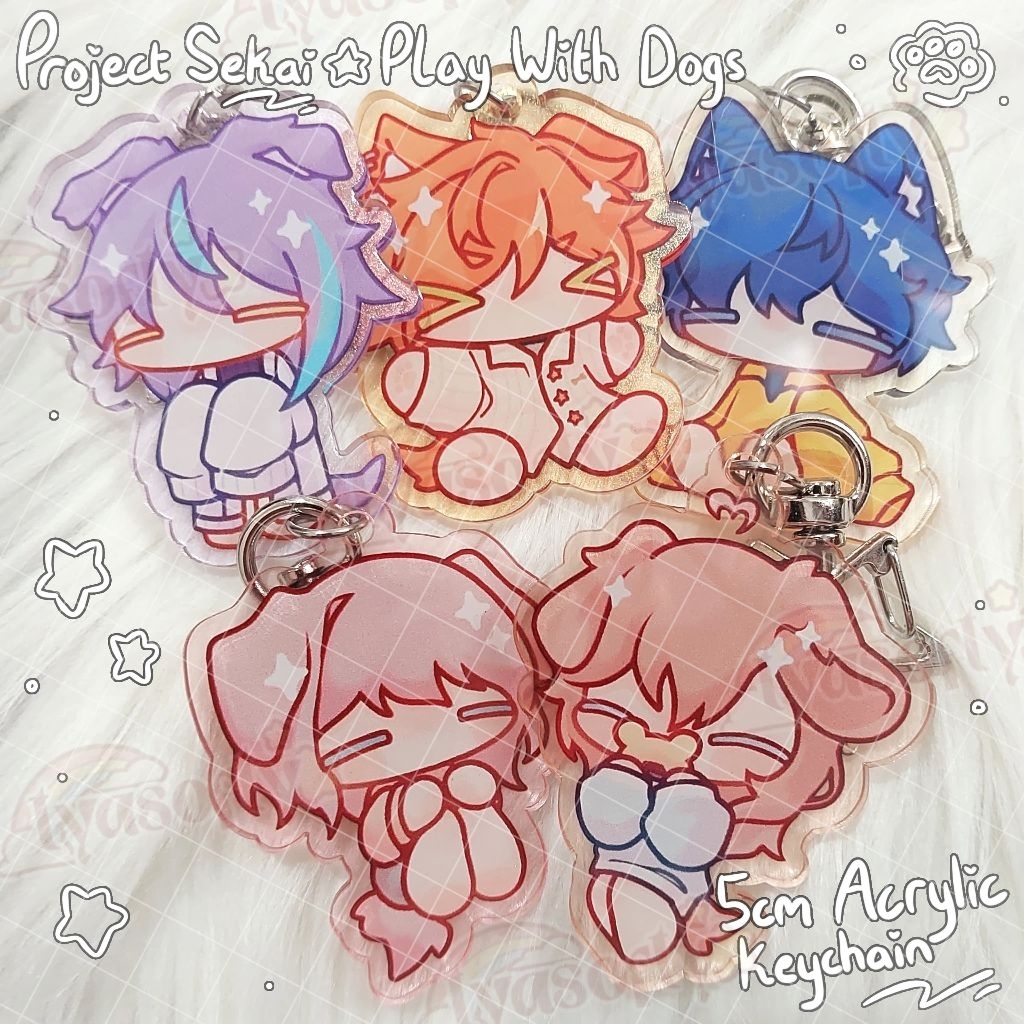 Project Sekai Keychain Play With Dogs