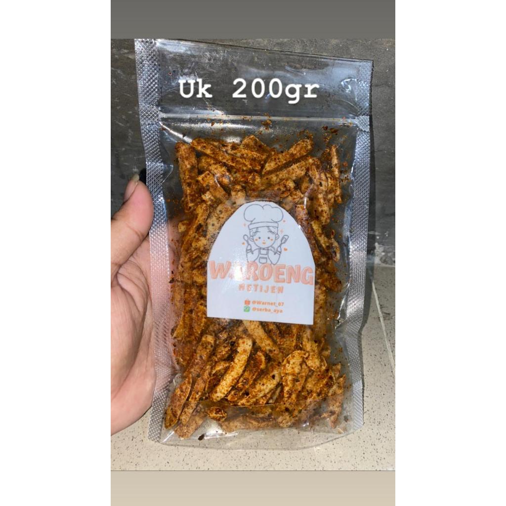 

BASRENG PEDAS ASIN DAUN JERUK KERIPIK BASRENG 200GR