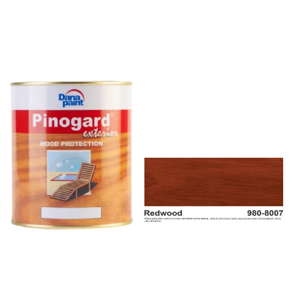Cat Kayu Exterior DANA PAINT WOOD PROTECTION PINOGARD - REDWOOD 980-8007//Cat Kayu Luar Bagus Berkua