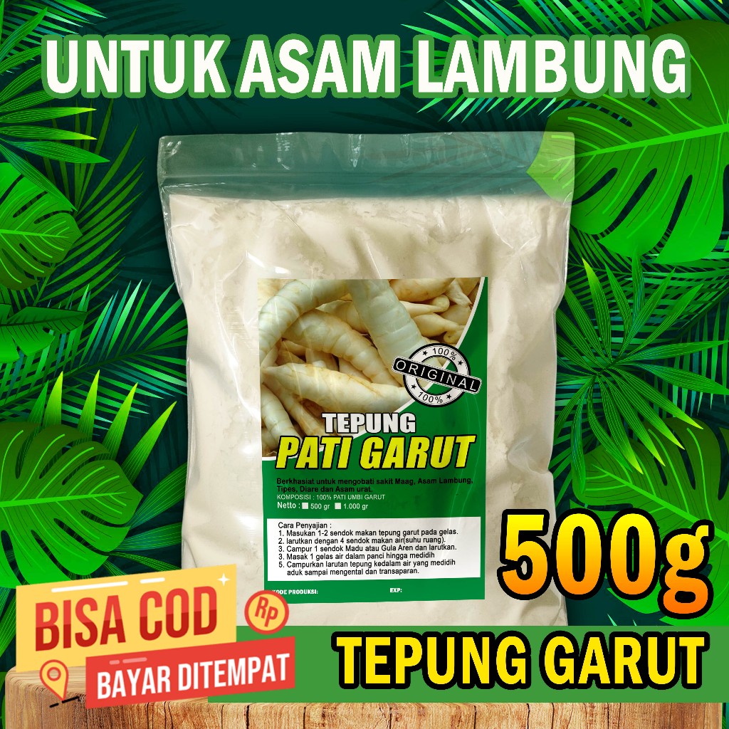 

Tepung Pati Garut Untuk Asam Lambung Tepung Garut Asli Organik 100% Alami 500 Gr