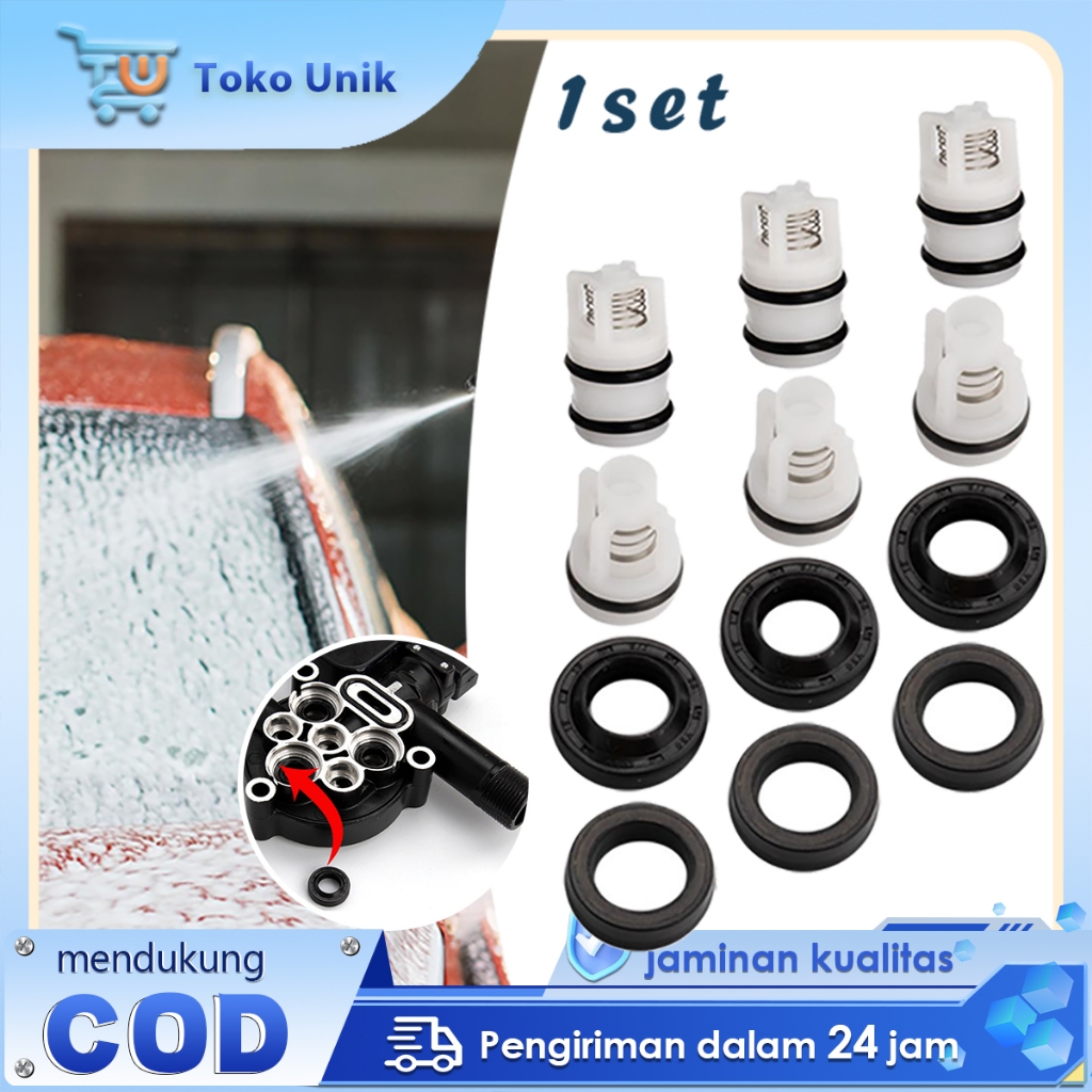 Jet Cleaner Kit 12pcs Seal Jet Cleaner High Pressure Inlet Valve Outlet Valve Jet Cleaner