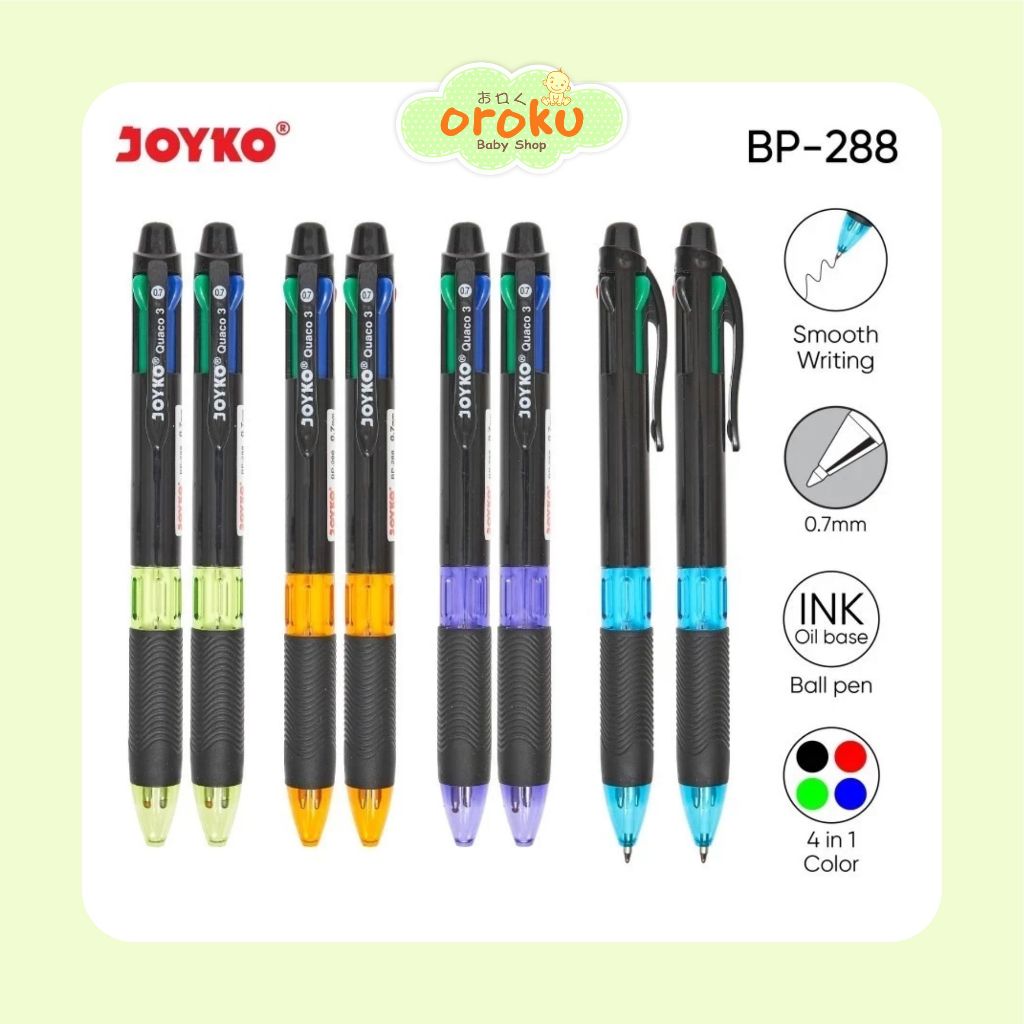 

JOYKO BALLPEN BP-288 QUACO / PULPEN / ALAT TULIS