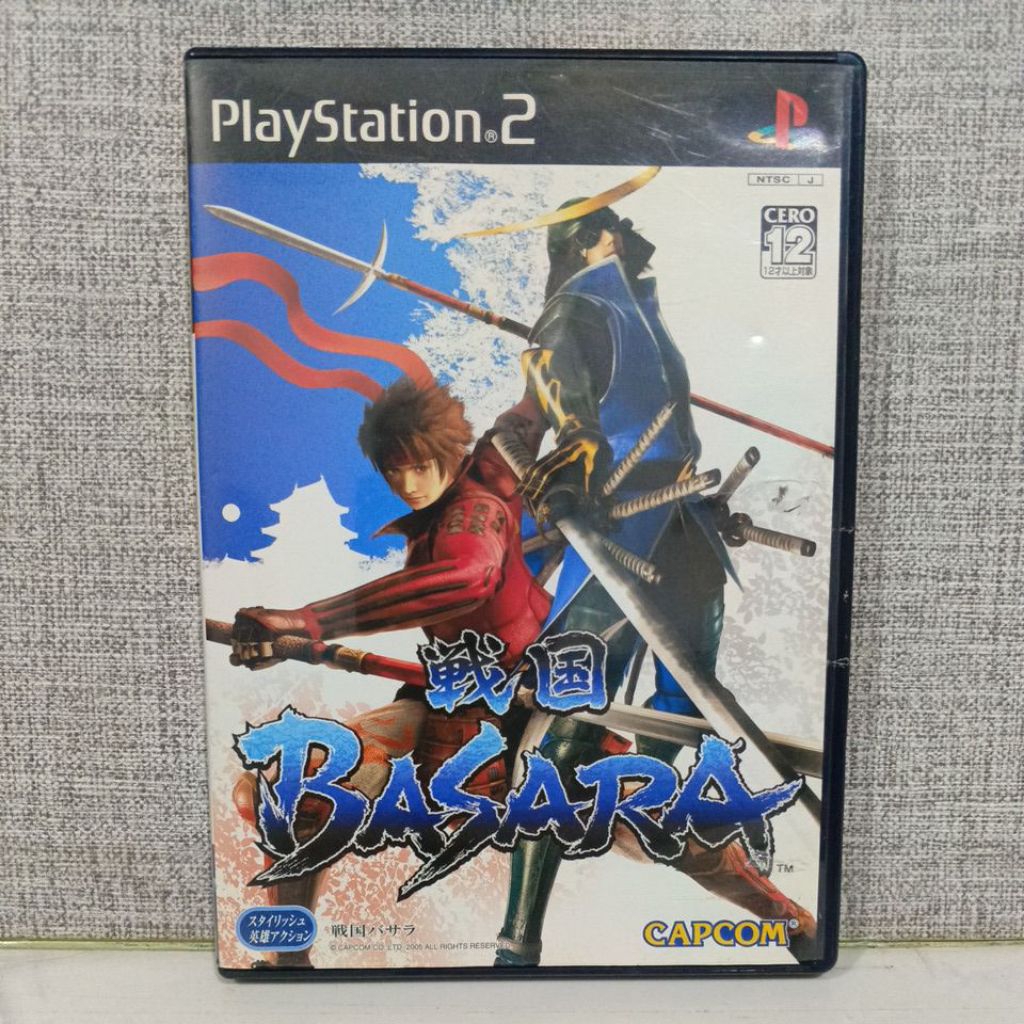 CD DVD KASET ORIGINAL PS2 Sengoku Basara 1 JPN BAHASA Jepang Box dan cover Original
