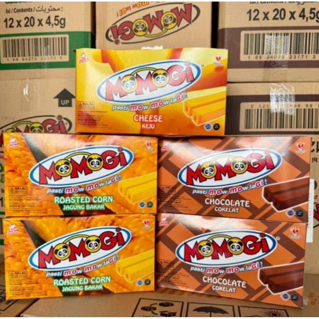 

Momogi Chocolate|Roasted Corn|Cheese Keju @4.5g×20bks(1box)