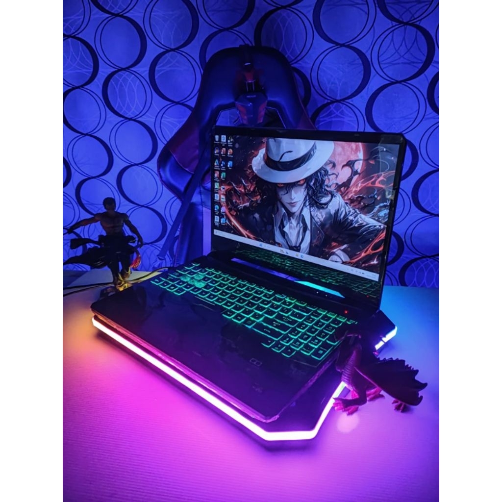 Laptop Gaming ASUS TUF FX505DY RYZEN 5 RAM 16GB SSD+SSD DUAL VGA SIAP PAKAI COD