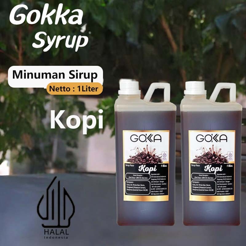 

GOKKA Sirup Minuman Rasa Kopi 1L Syrup / Kopi Juice