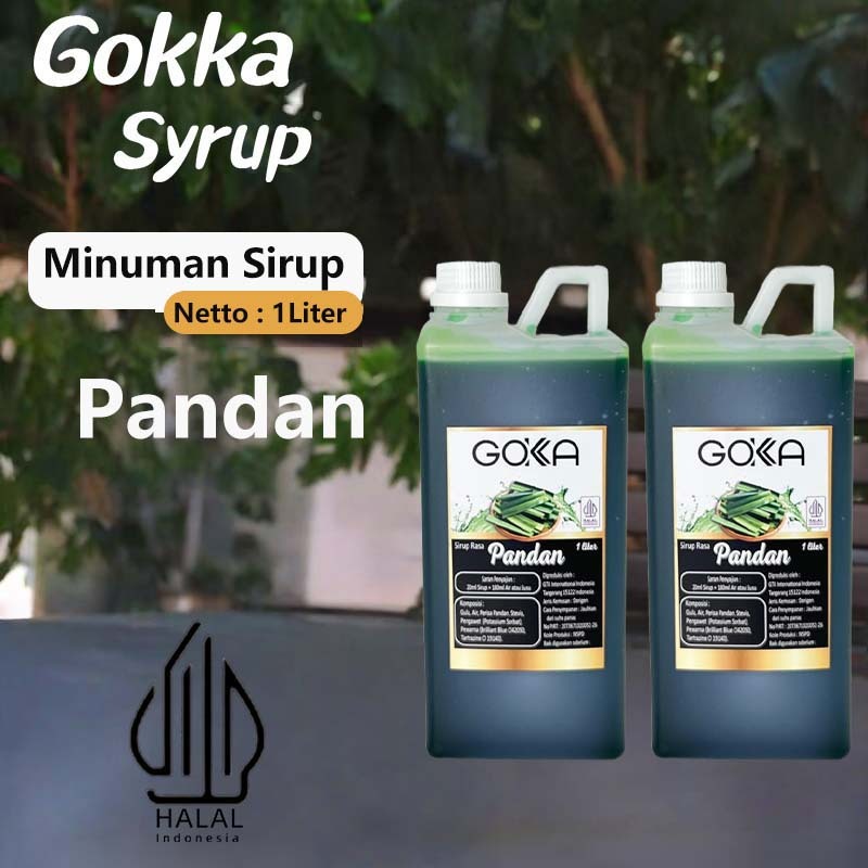 

GOKKA Sirup Minuman Rasa Pandan 1L Syrup / Pandan Juice