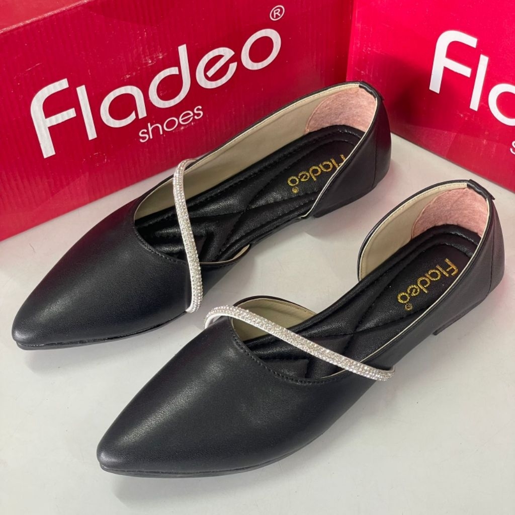 Flatshoes Wanita Terbaru Mutiara Fladeo Q010 Grade ORI Berkualitas