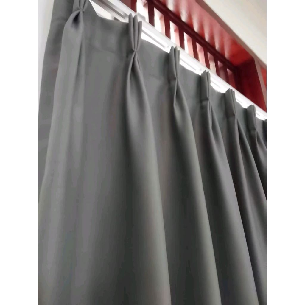 Gorden Blackout Model Kawat S Tirai Pintu Kamar Tidur Hordeng Jendela Ruang Tamu